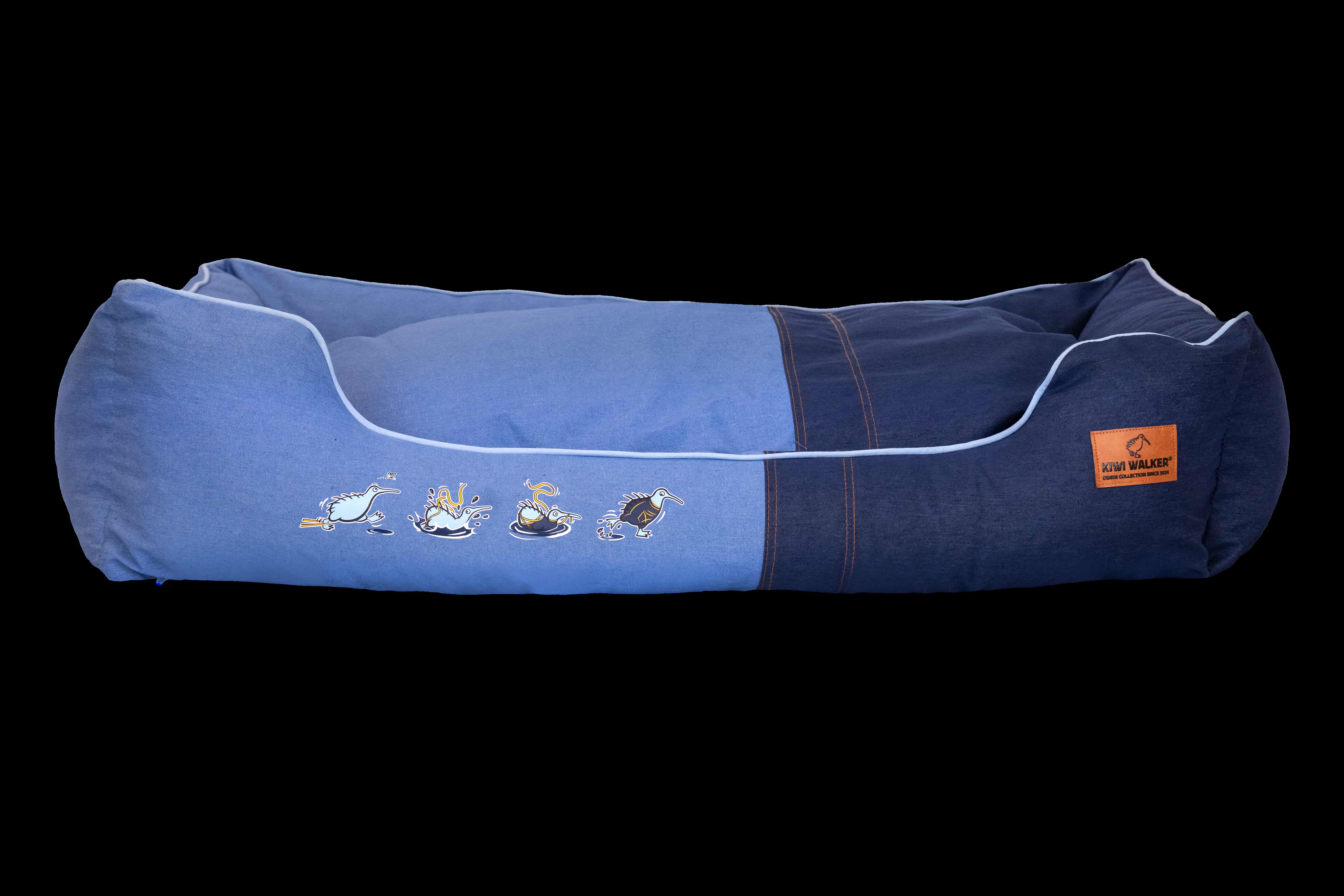 Ležaj 120x88x25 Kiwi Denim XXL plavi